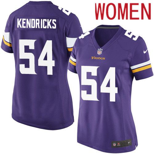 Women Minnesota Vikings 54 Eric Kendricks Nike Purple Game Player NFL Jersey